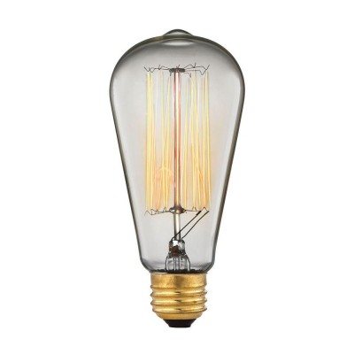 CE ROHS decorative filament light bulbs 40W dimmable filament bulb ST64 vintage edison bulb